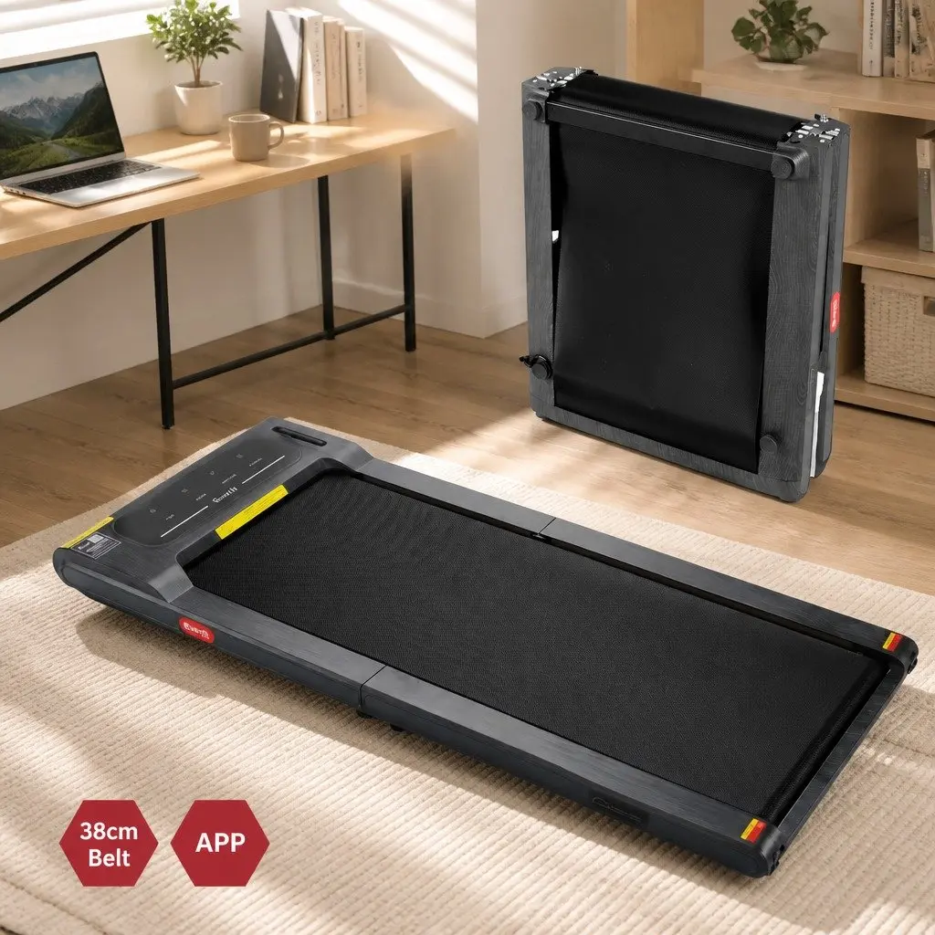 Walking Pad Treadmill 2-in-1 Under Desk Home Gym Machine 100 x 38 cm Foldable