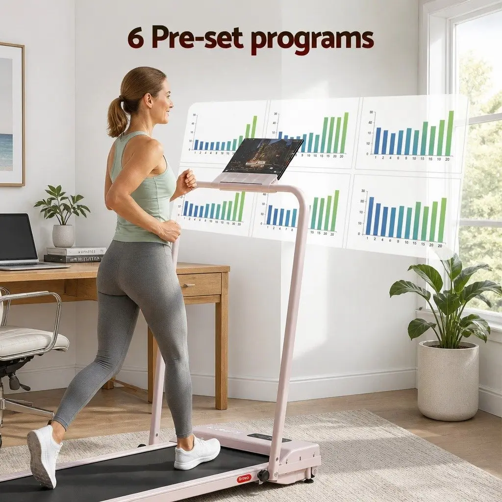 Walking Pad Treadmill Under Desk Home Gym 90 x 38 cm 3-in-1 Foldable with 12% Incline