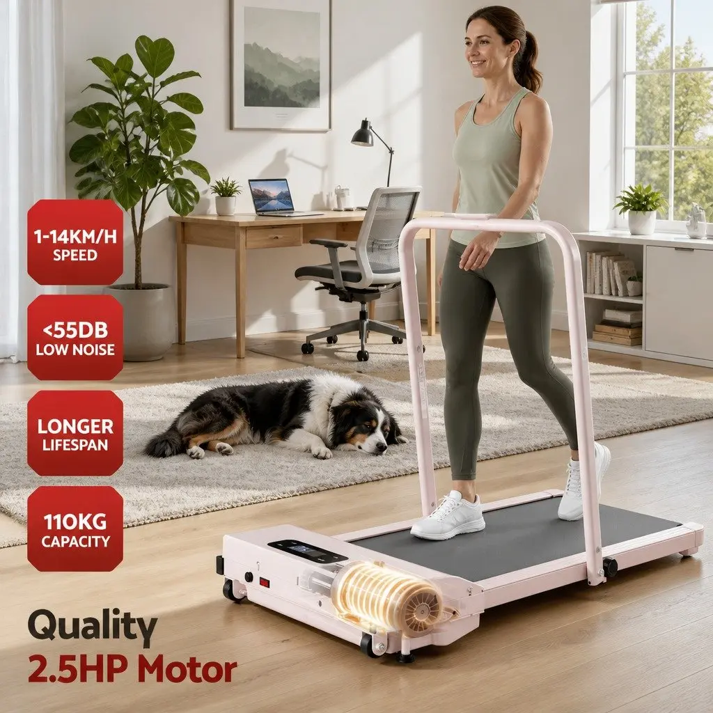 Walking Pad Treadmill Under Desk Home Gym 90 x 38 cm 3-in-1 Foldable with 12% Incline