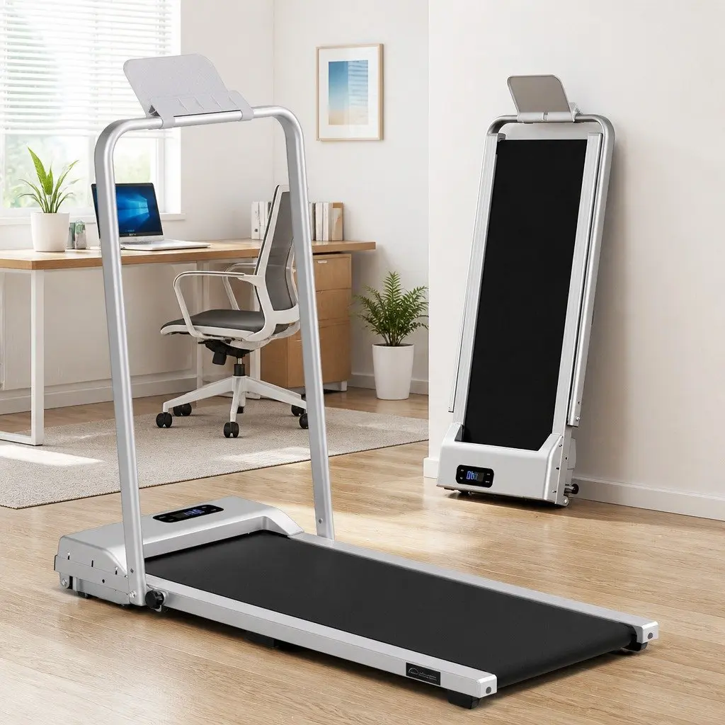 3-in-1 Foldable Walking Pad Treadmill, Silver