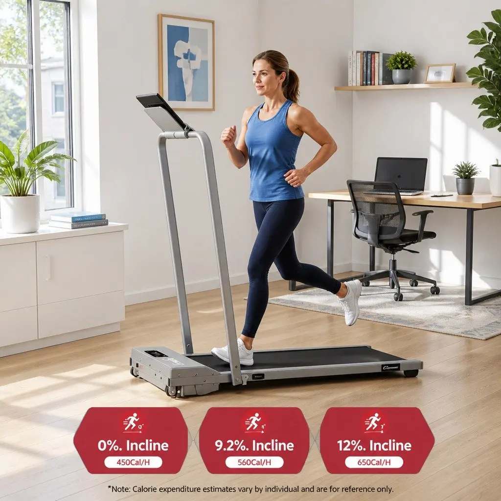 Walking Pad Treadmill Under Desk Home Gym 90cm x 38cm Silver