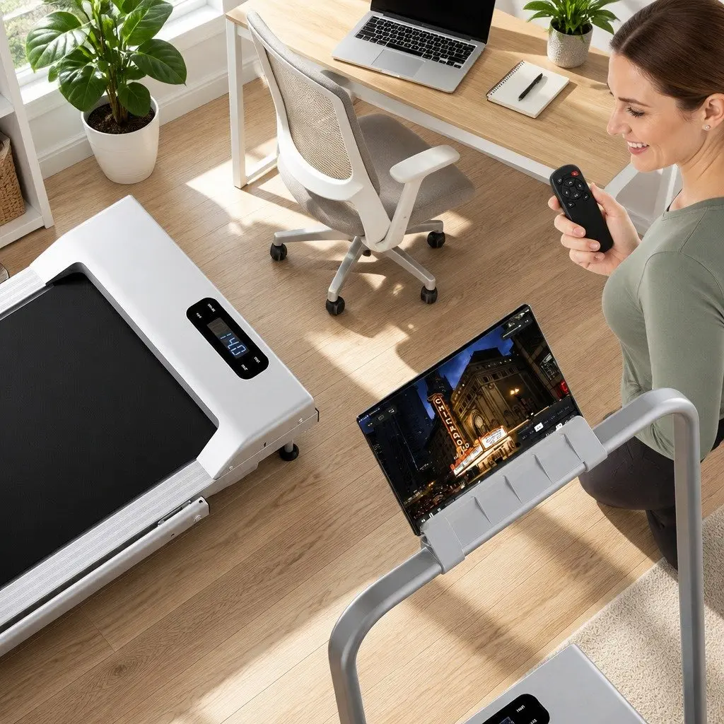 Walking Pad Treadmill Under Desk Home Gym 90cm x 38cm Silver