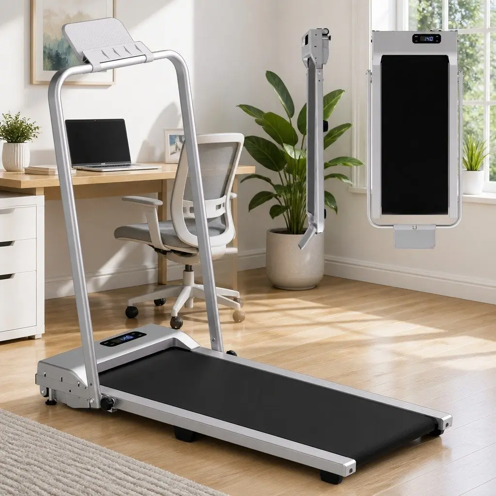 Walking Pad Treadmill Under Desk Home Gym 90cm x 38cm Silver