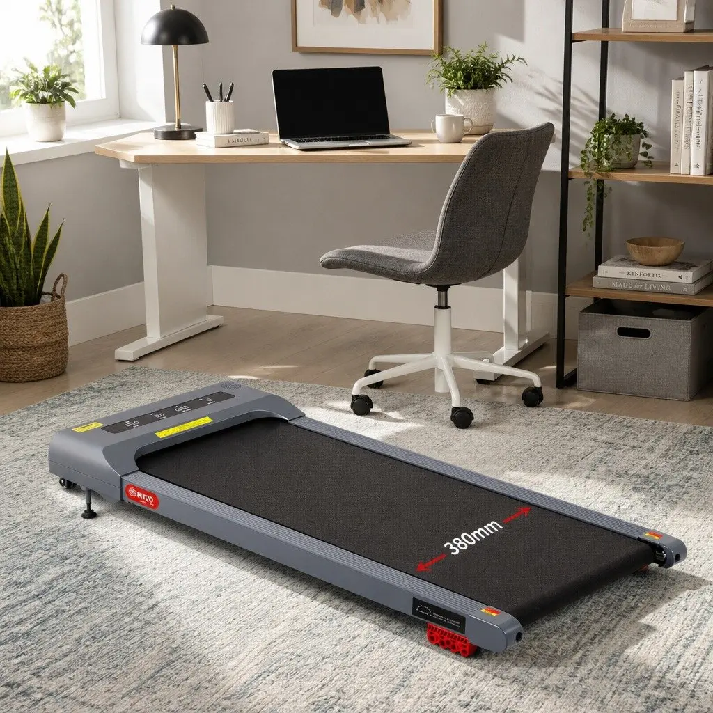 Electric Walking Pad Treadmill Under Desk Home Gym Compact 380mm
