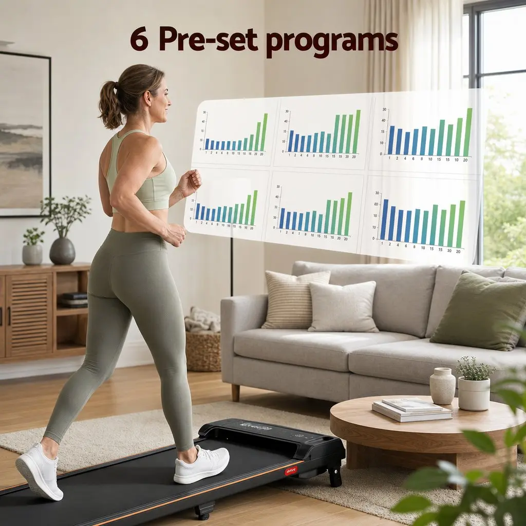 3 in 1 Walking Pad Treadmill 12% Incline Under Desk Home Gym Cardio Machine