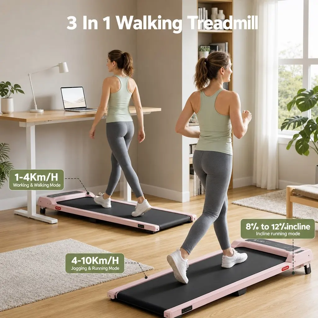 3-in-1 Walking Pad Treadmill