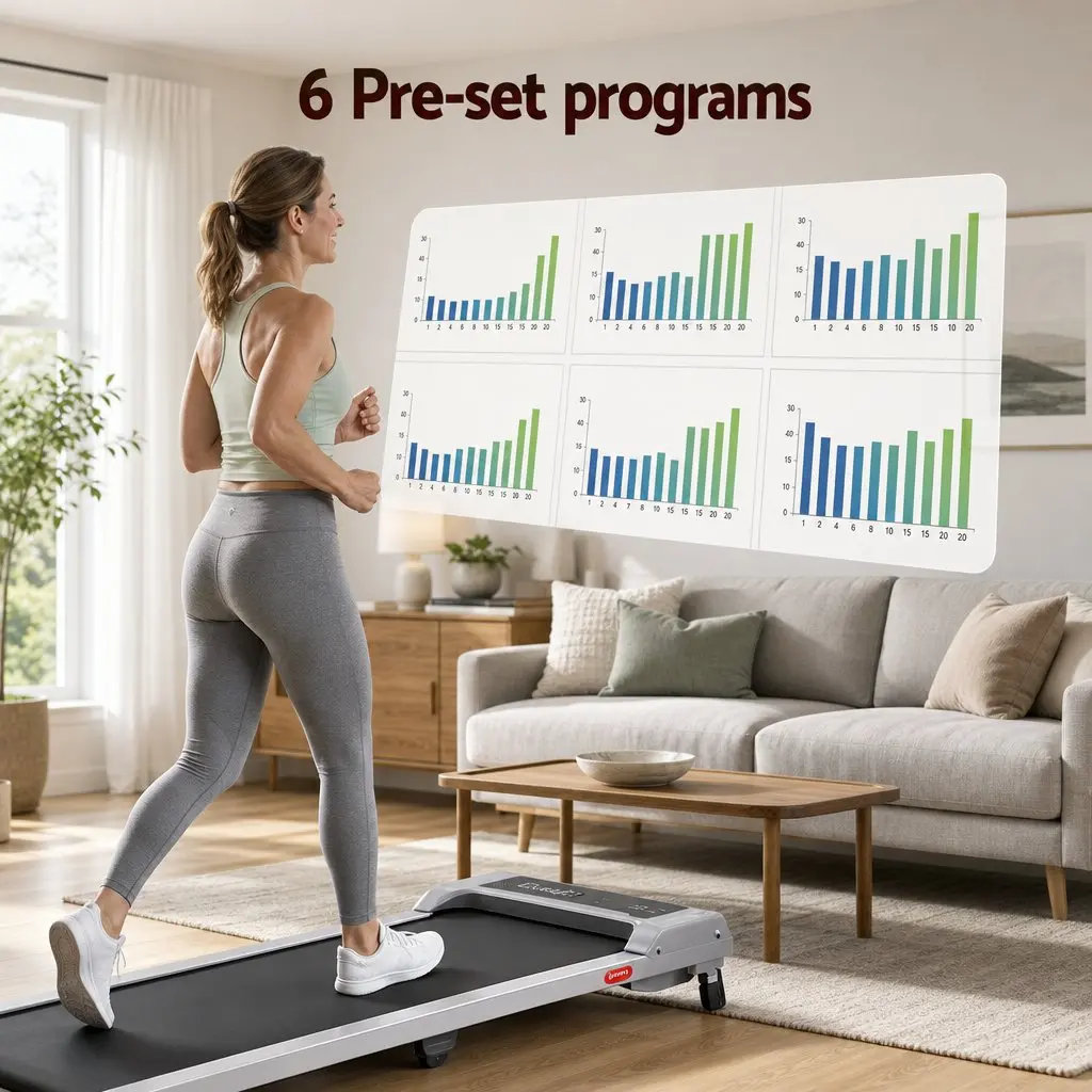 3 in 1 Treadmill Under Desk Home Gym Exercise Machine Compact Size