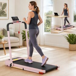 Electric Treadmill Specs: Pink, 3 Incline Levels, 110kg Capacity