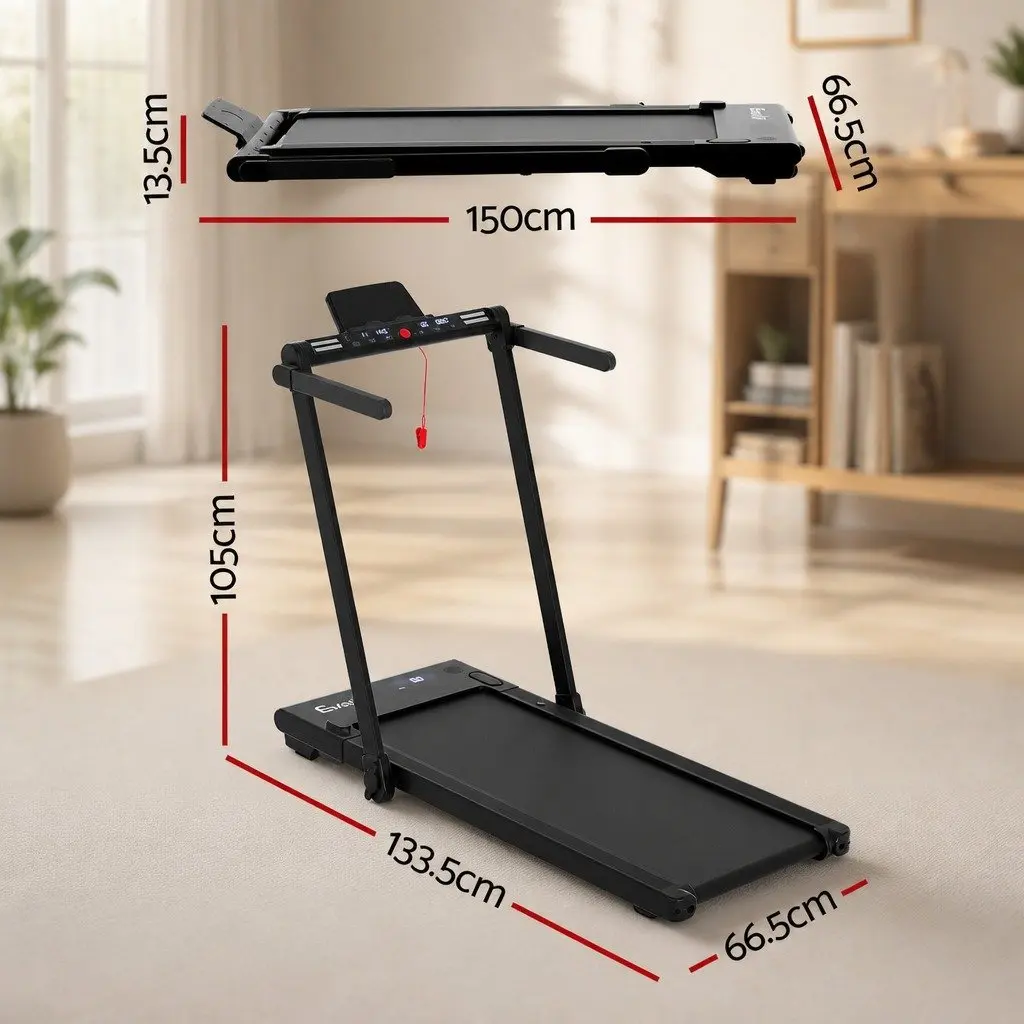 3-in-1 Walking Pad Treadmill Under Desk Home Gym 40cm Belt