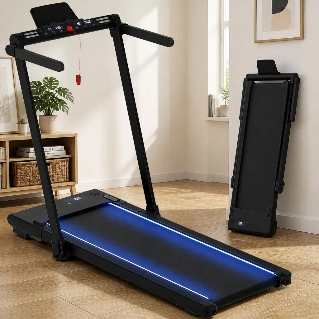 3-in-1 Walking Pad Treadmill Under Desk Home Gym 40cm Belt