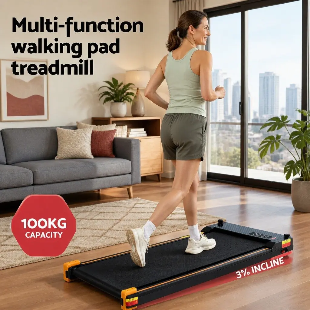 Walking Pad Treadmill with 380mm Running Belt and Massage