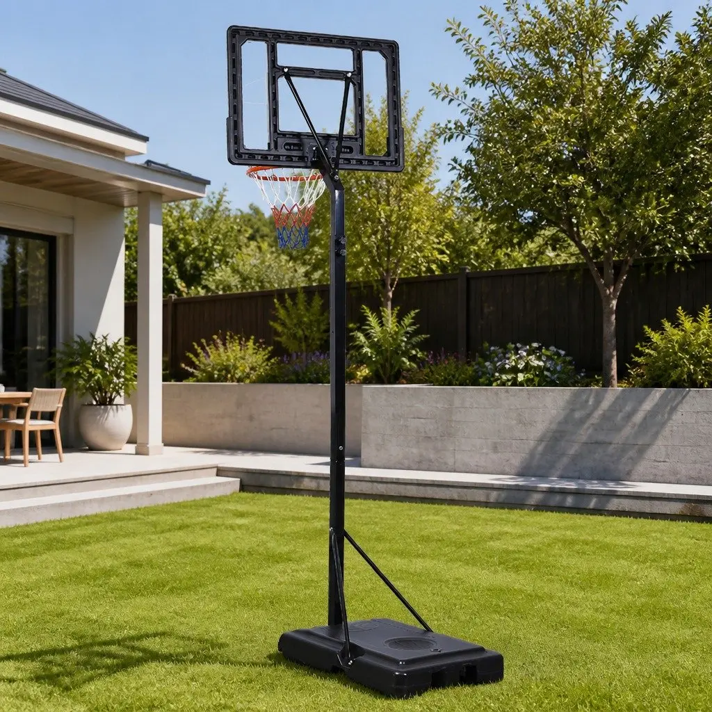 Basketball Hoop Stand with Adjustable Height and Durable Build