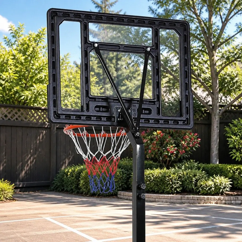 Basketball Hoop Stand with Adjustable Height and Durable Build