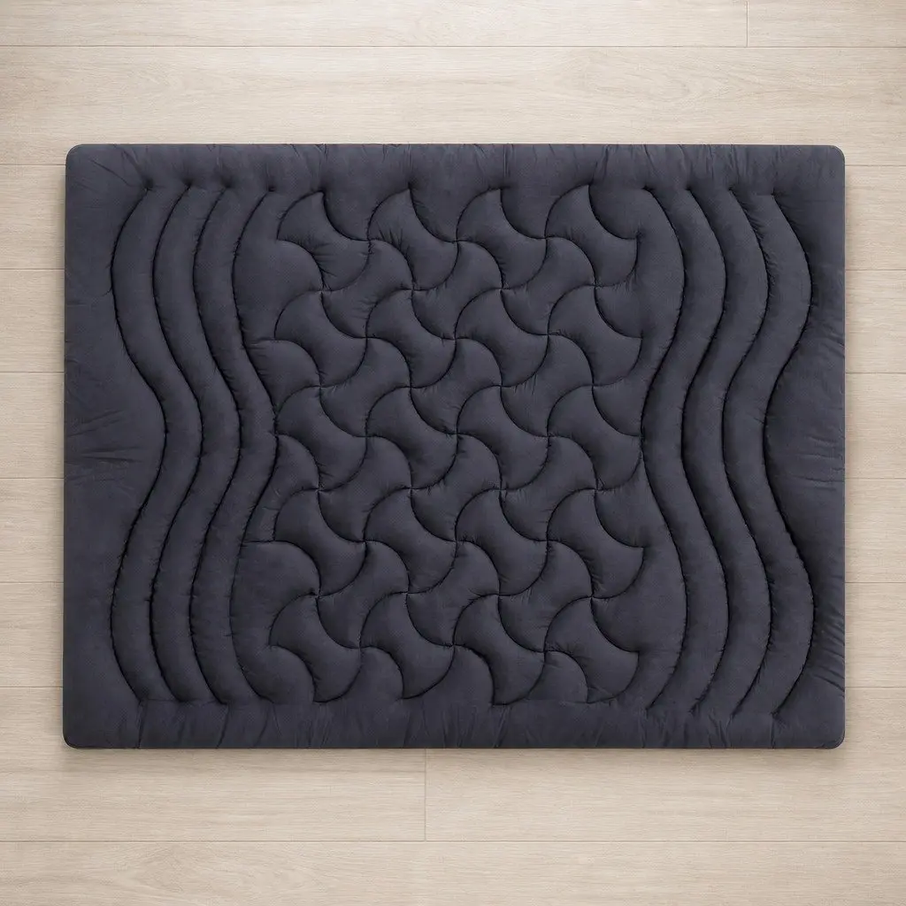 3-Zone Charcoal Pillowtop Mattress Topper
