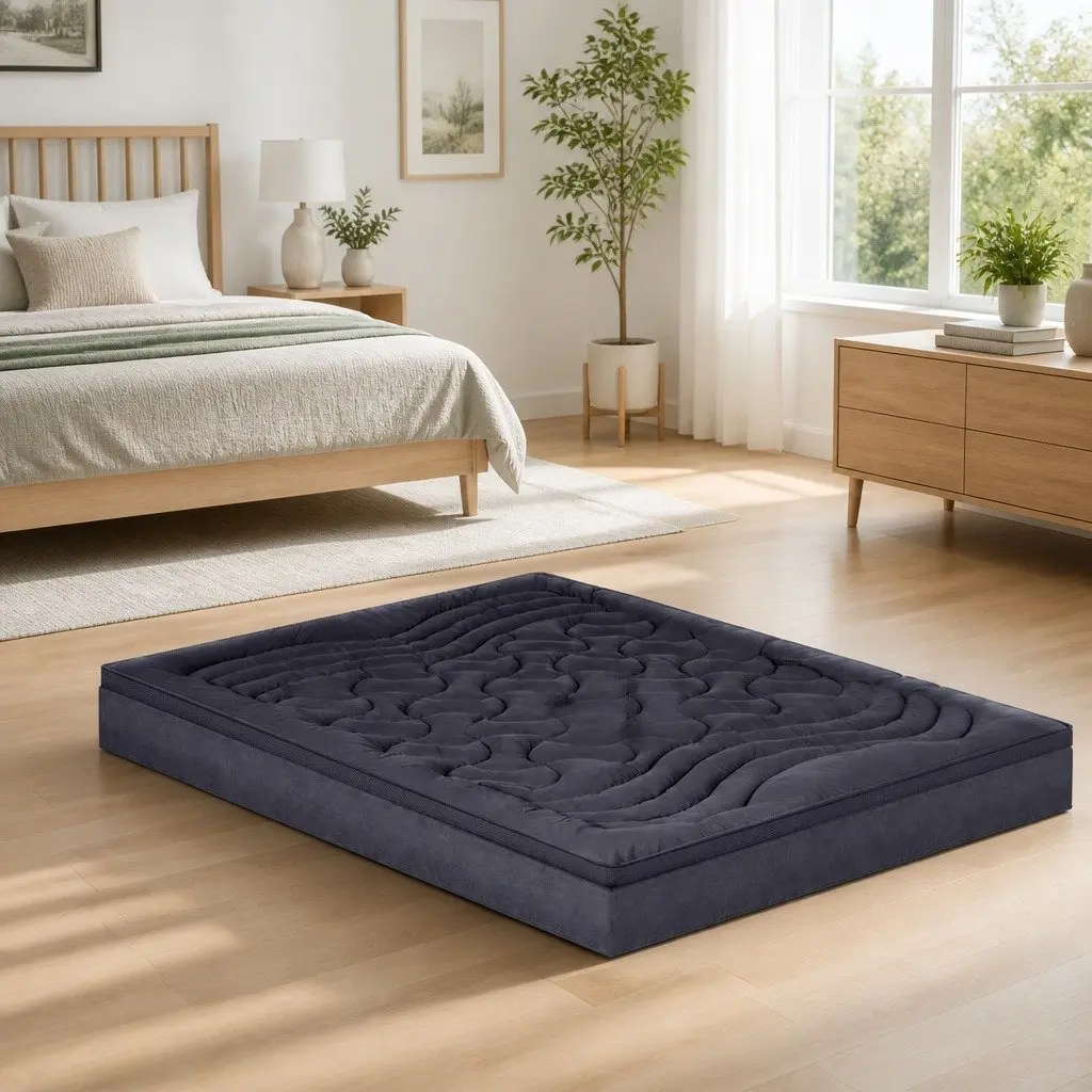 3-Zone Charcoal Pillowtop Mattress Topper