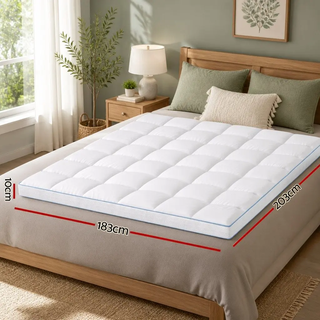 King Size Pillowtop Mattress Topper 10cm