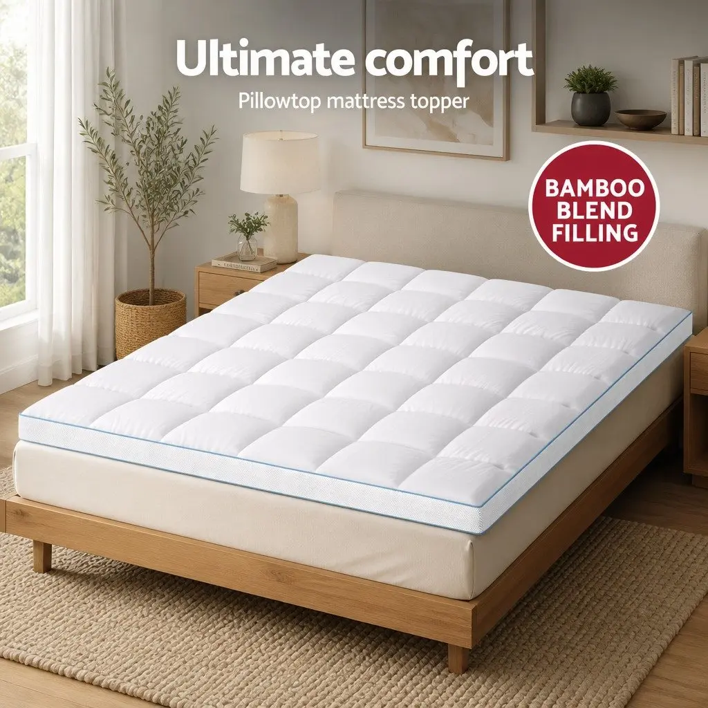 King Size Pillowtop Mattress Topper 10cm