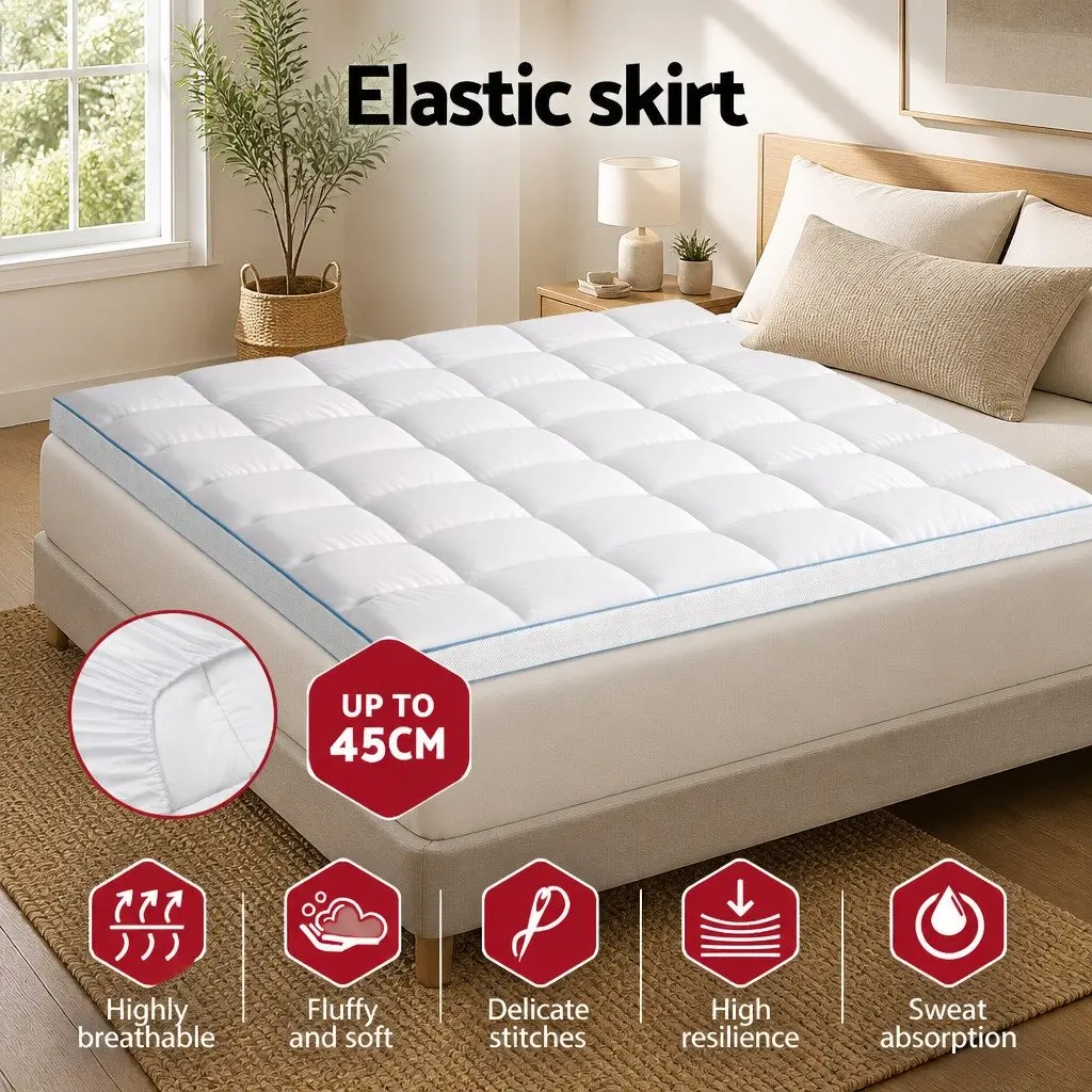 King Size Pillowtop Mattress Topper 10cm