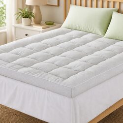 Bamboo Mattress Topper 1500GSM 11cm Thick Double Bed