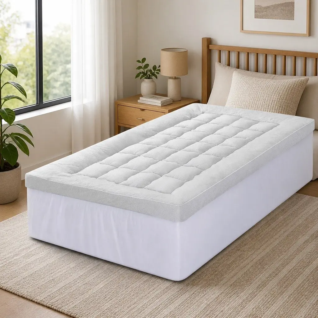 Mattress Topper King Single 11cm Thick Bamboo Pad
