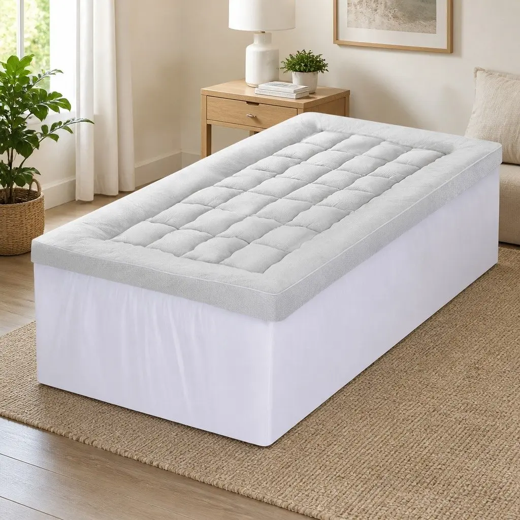 Mattress Topper King Single 11cm Thick Bamboo Pad