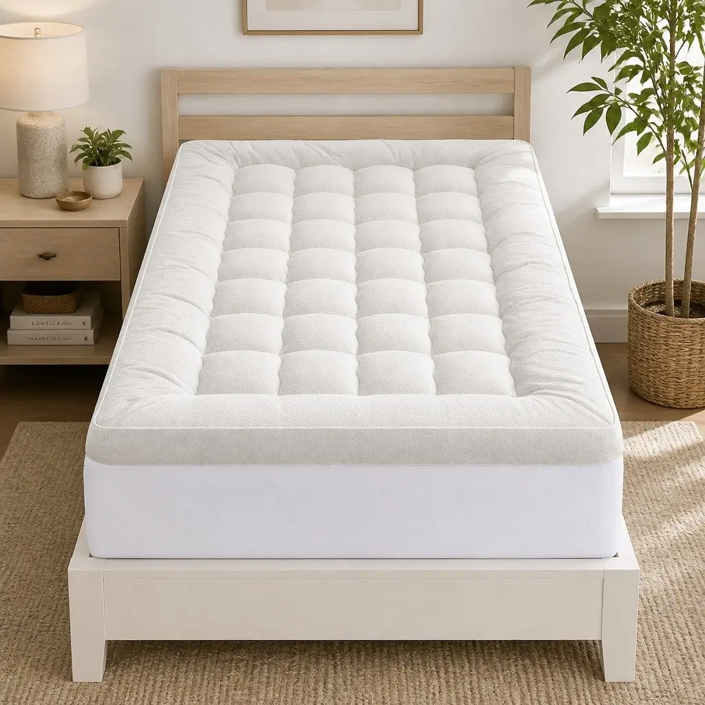 Mattress Topper King Single 11cm Thick Bamboo Pad