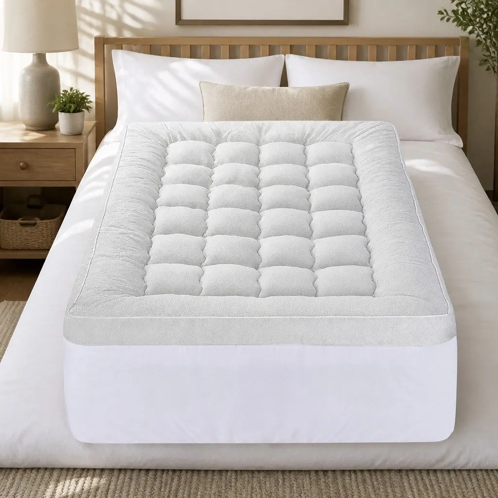 Pillowtop Mattress Topper Single Bed 11cm Thick Bamboo Cover