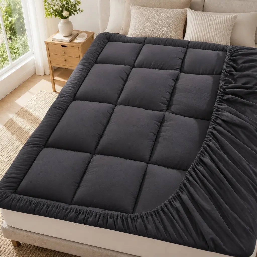 Mattress Topper Queen Bed 5cm Deep Pocket Cooling Pressure Relief