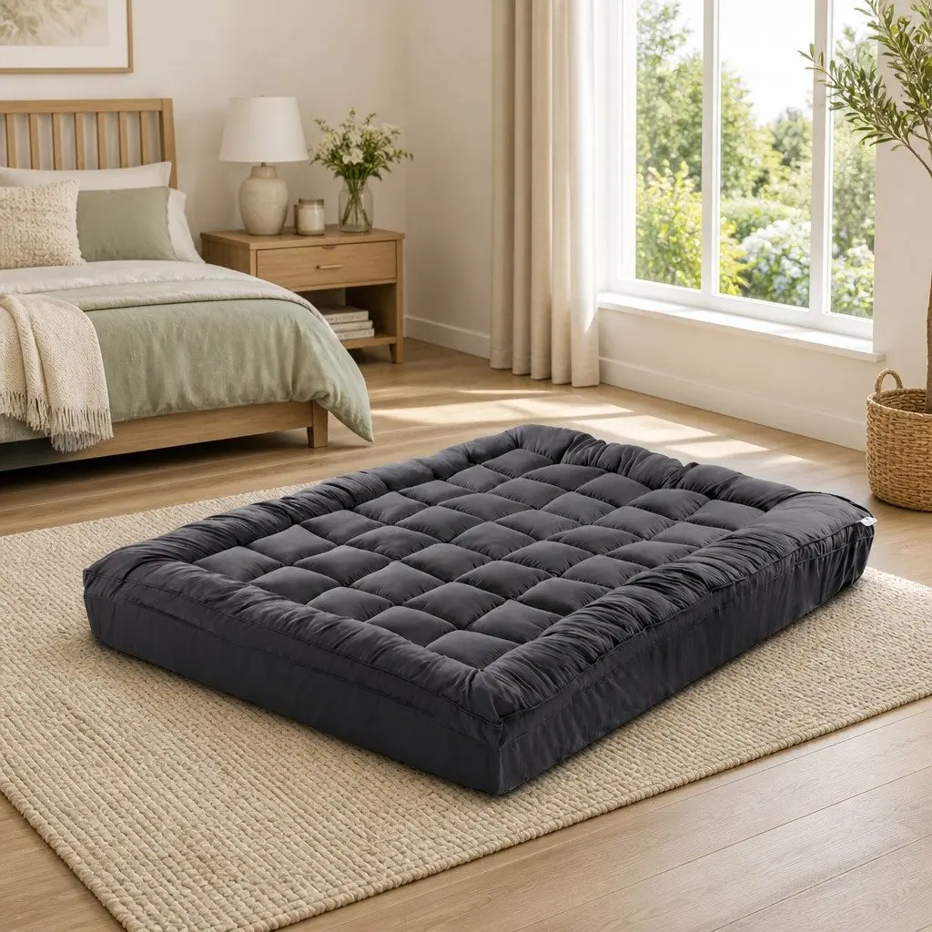 Mattress Topper Queen Bed 5cm Deep Pocket Cooling Pressure Relief