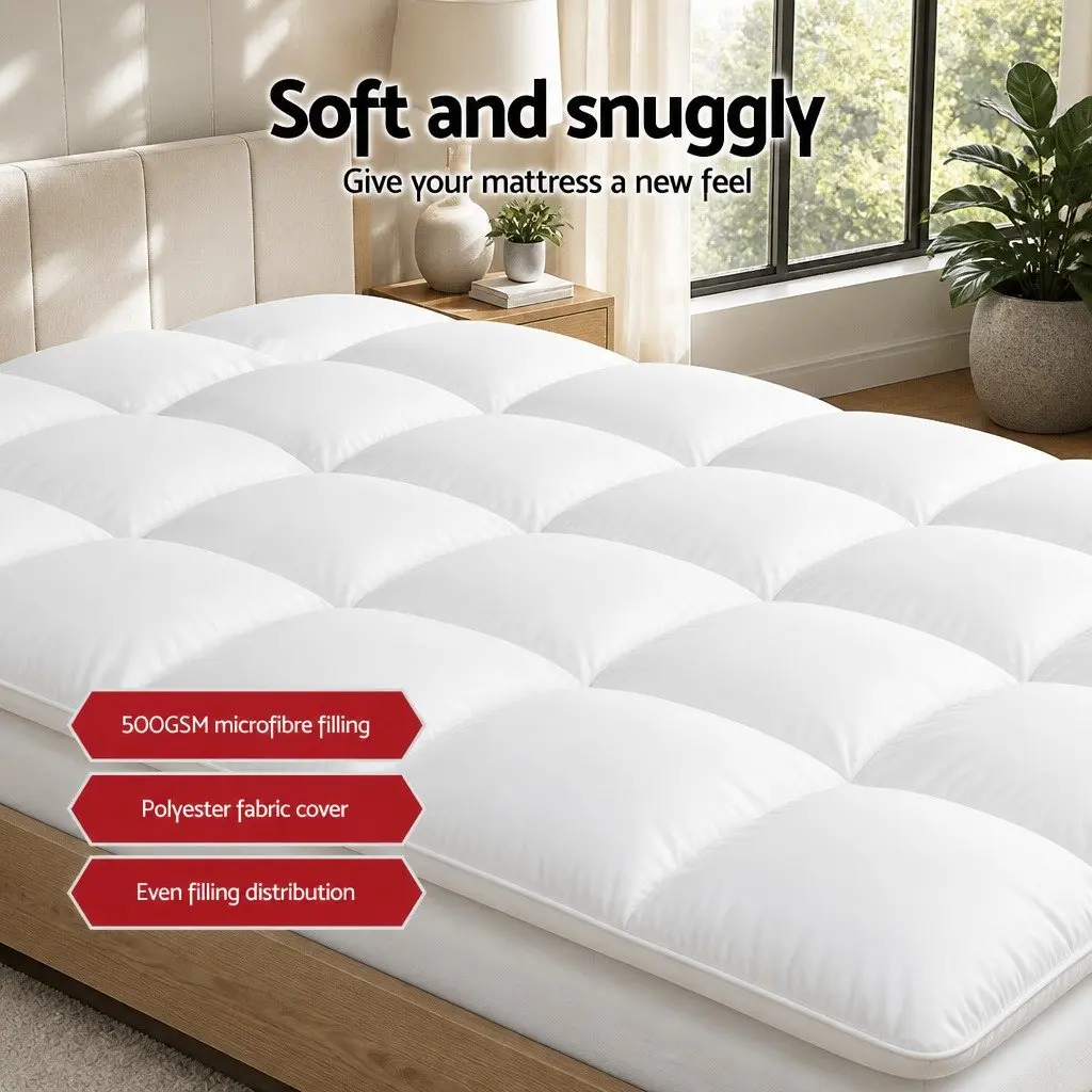 Double Bed Pillowtop Mattress Topper