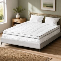 5cm Thick King Single Mattress Topper with Microfibre Filling