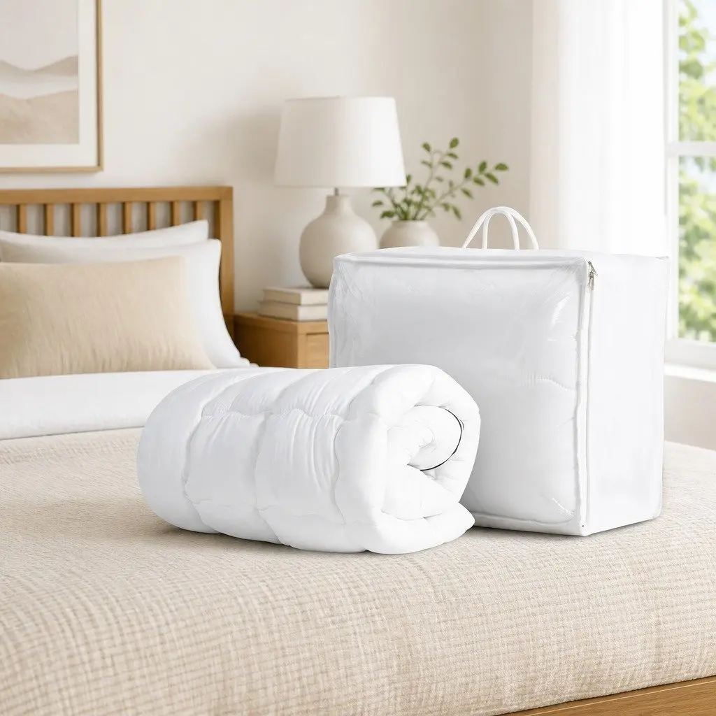 Pillowtop Mattress Topper King Single 5cm Thick Breathable Microfibre Pad
