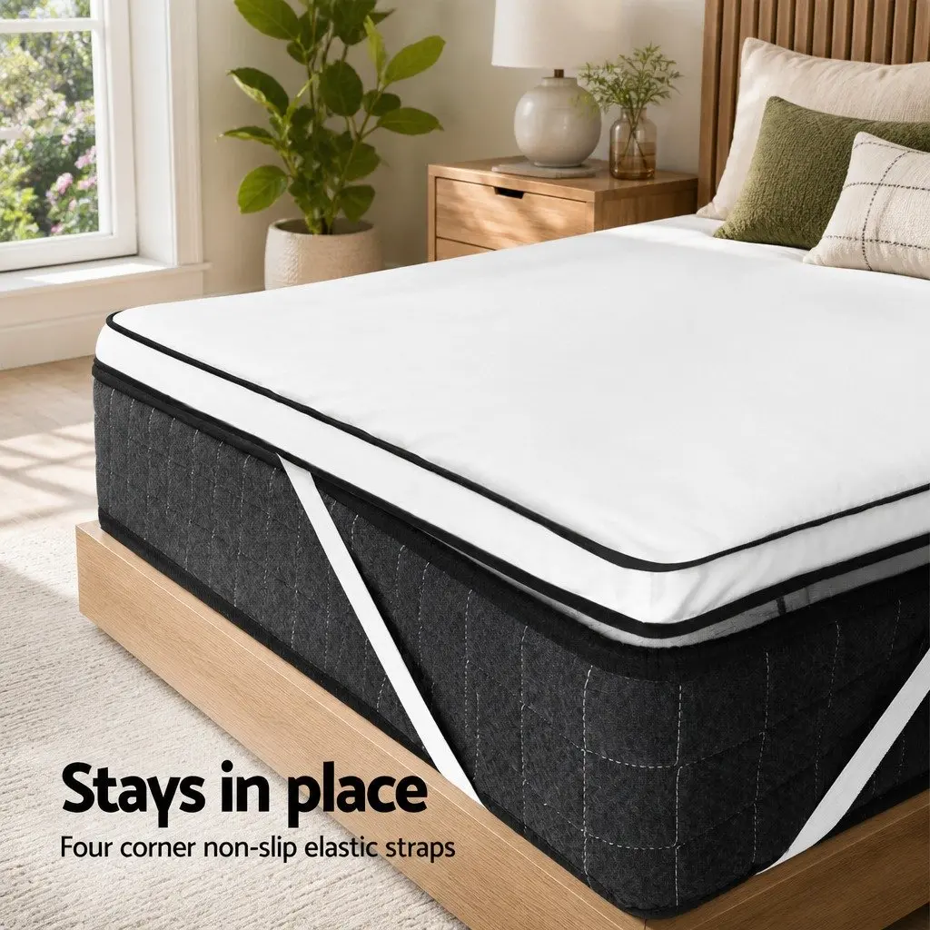 Mattress Topper Single Bed 5cm Breathable Microfibre