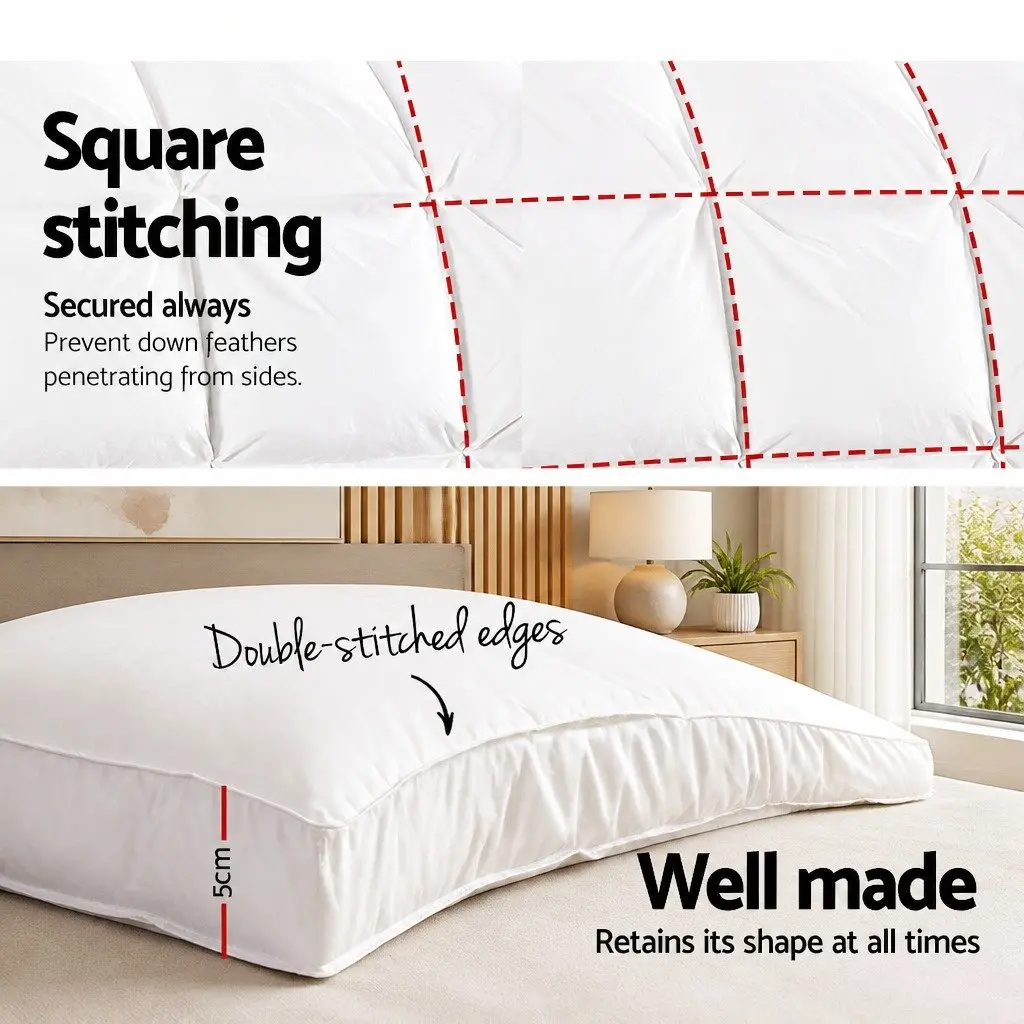 King Pillowtop Mattress Topper 5cm Thick Microfibre Filling 45cm Deep Pocket