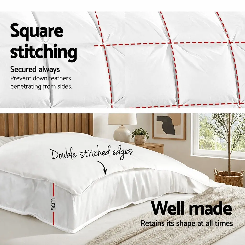 Queen Mattress Topper Pillowtop 5cm Thick Microfibre Underlay