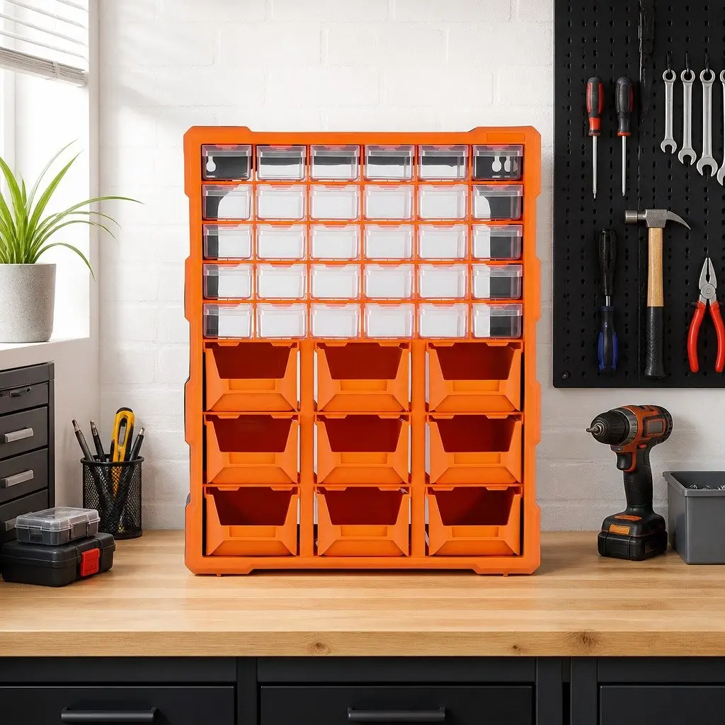 Tool Organizer Cabinet for Workshop Garage Hobby Space 39 Drawer Size
