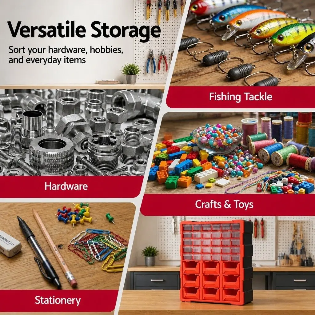 Tool Organizer Cabinet for Workshop Garage Hobby Space 39 Drawer Size
