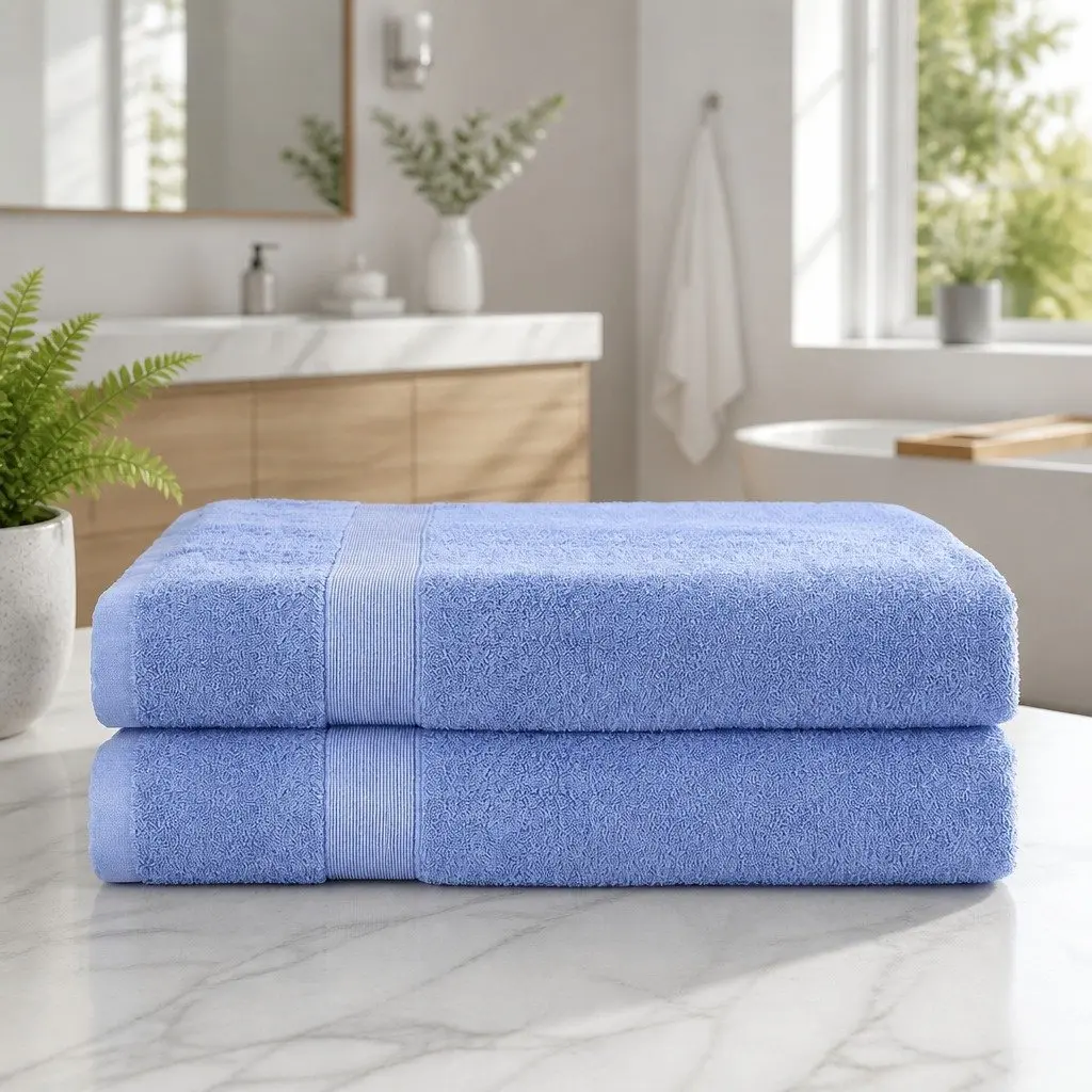 2 Pack Extra Large Cotton Bath Sheets