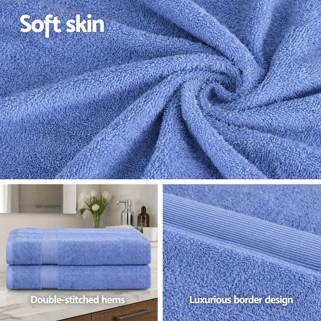2 Pack Extra Large Cotton Bath Sheets