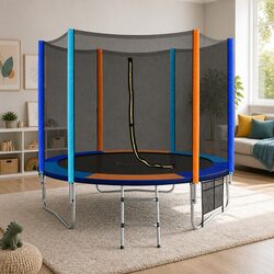 Specifications of 8FT Kids Trampoline with Safety Features