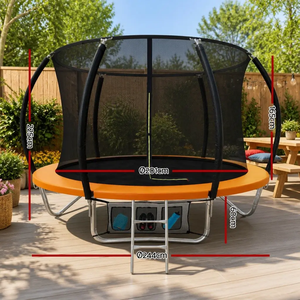 8FT Kids Trampoline with Enclosure
