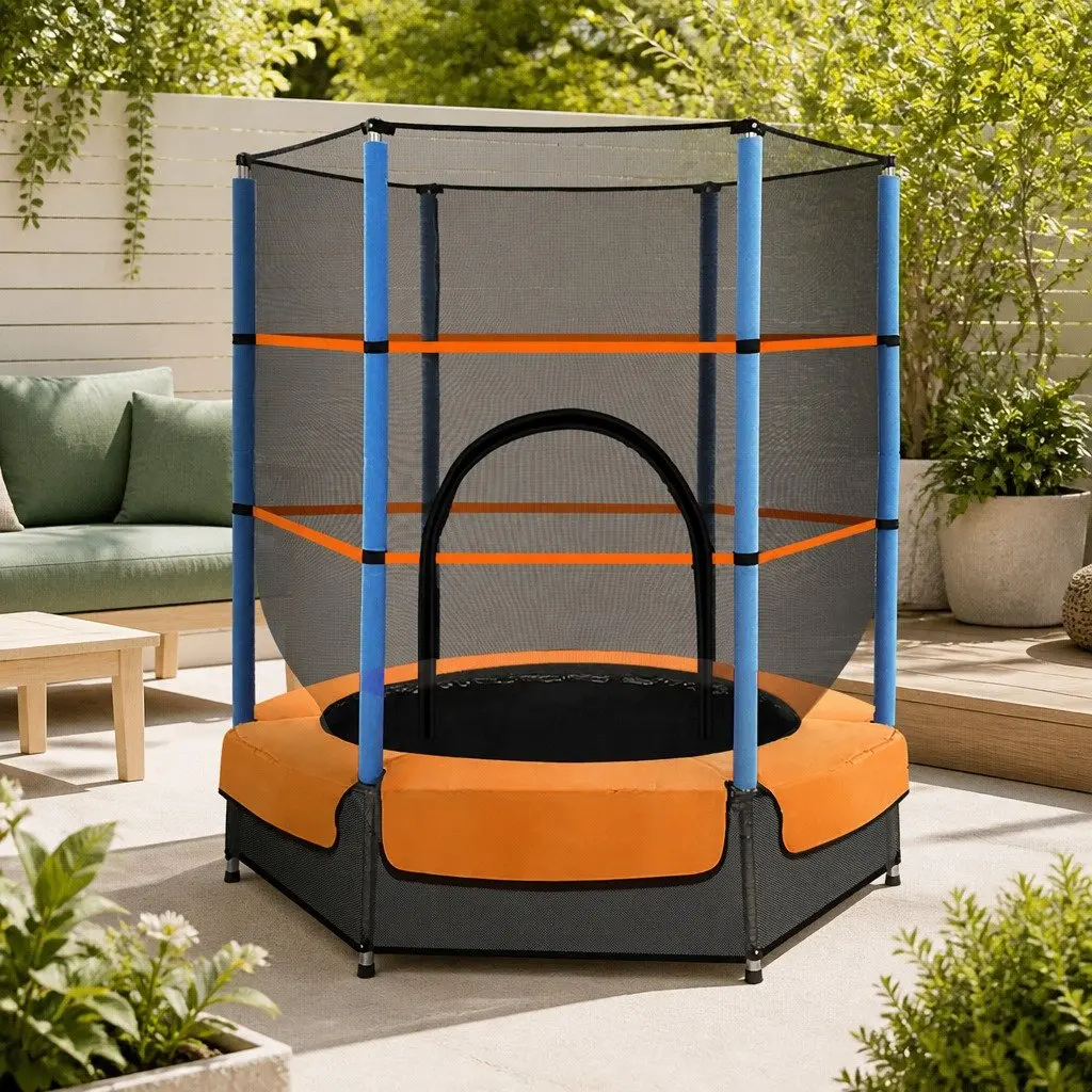 4.5FT Kids Trampoline with Safety Net