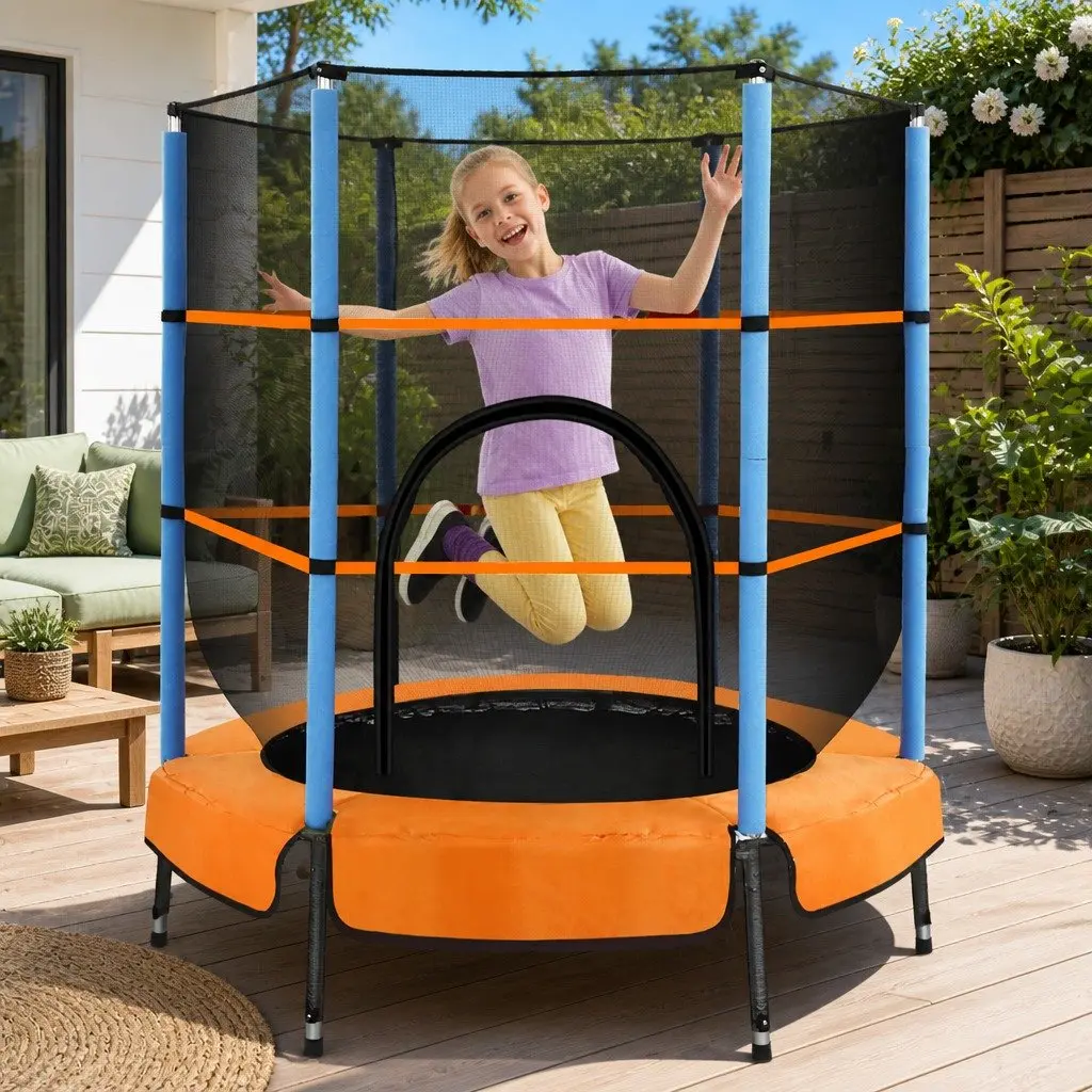 4.5FT Kids Trampoline with Safety Net
