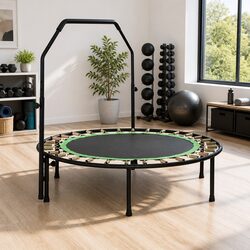 48-Inch Round Fitness Trampoline with Steel Frame
