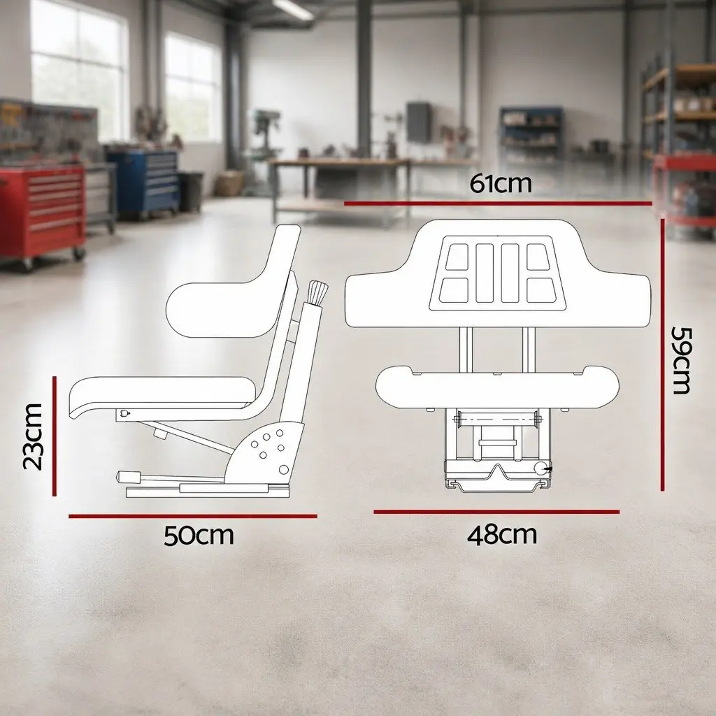 Universal Tractor Seat for Heavy Equipment