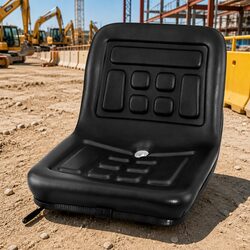 Universal Tractor Seat with Adjustable Steel Frame and PU Leather