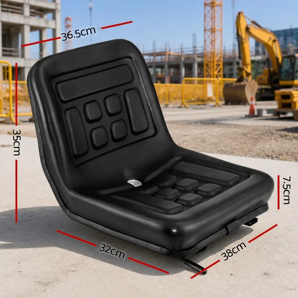 Universal Tractor Seat with Adjustable Steel Frame and PU Leather