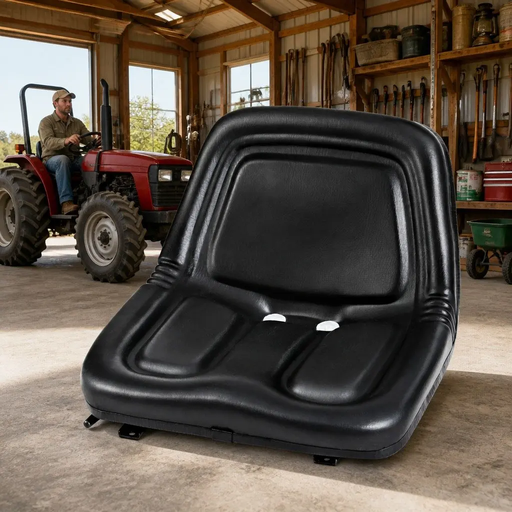 Universal Tractor Seat Forklift Excavator Truck Operator Chair Adjustable PU