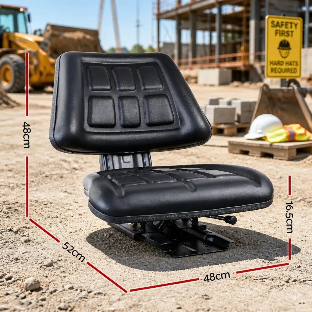 Universal Tractor Seat for Heavy Machinery 48 x 52 x 48cm