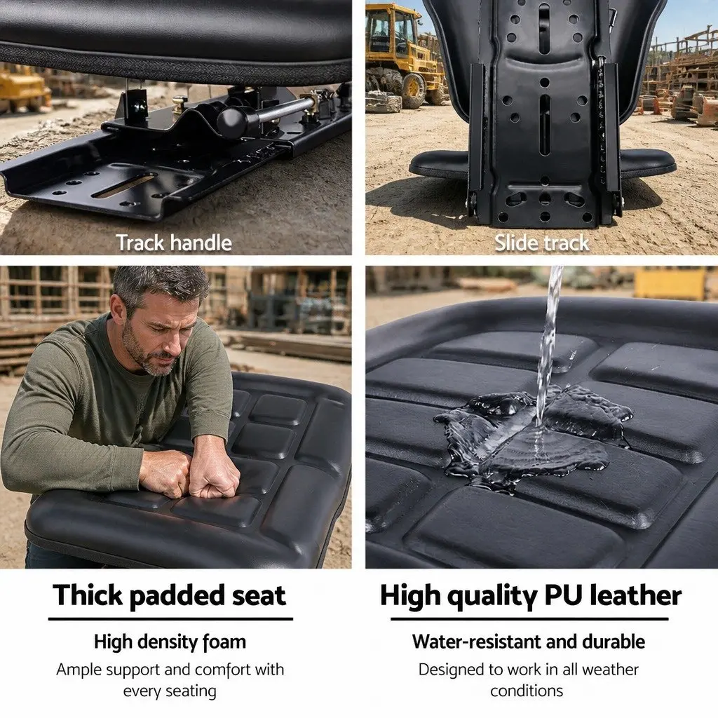 Universal Tractor Seat for Heavy Machinery 48 x 52 x 48cm